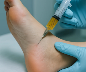 PRP therapy on foot